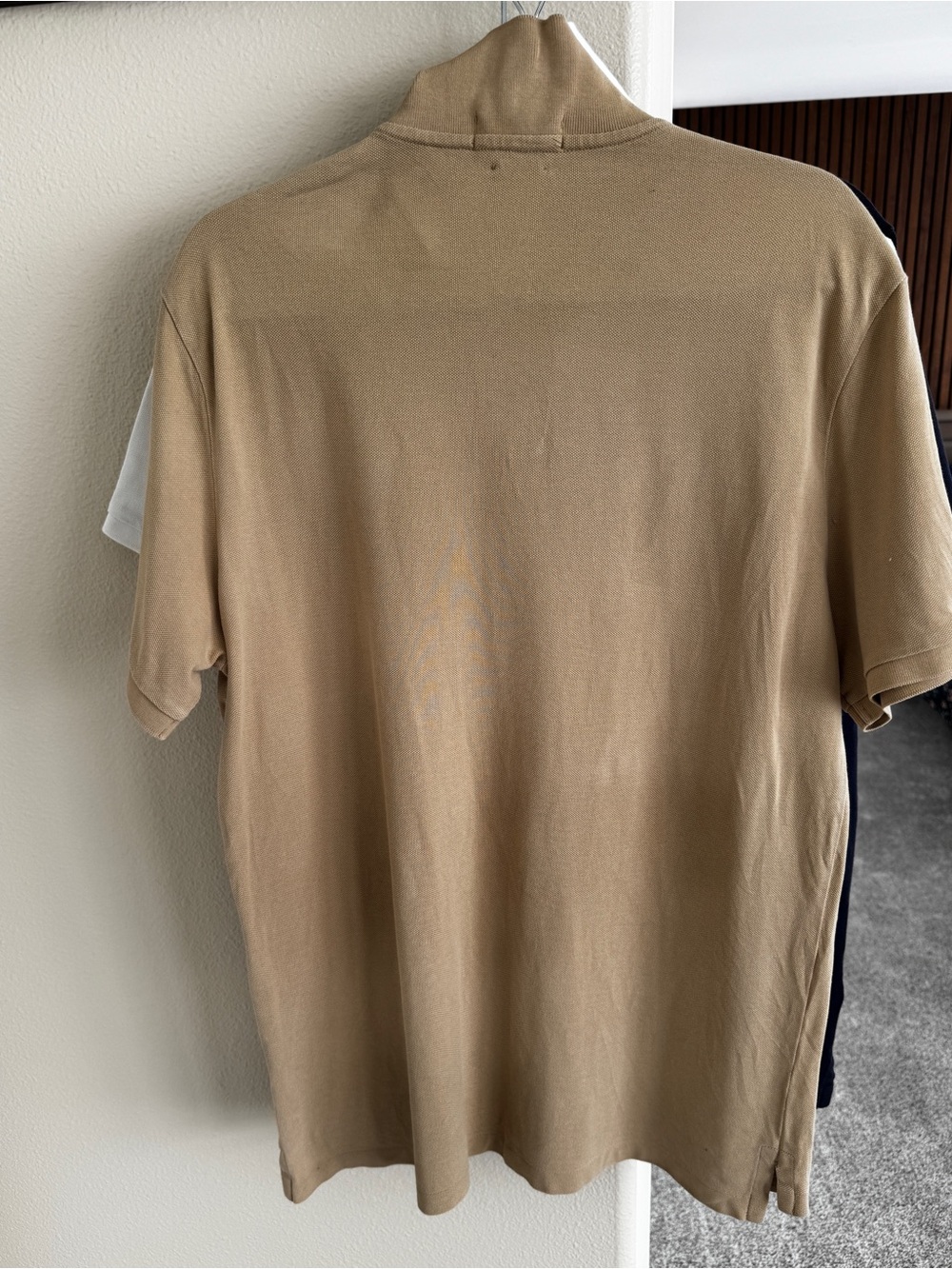 Bundle of 3 Polo by Ralph Lauren Navy, Tan & White Men's Polo - Picture 10 of 16